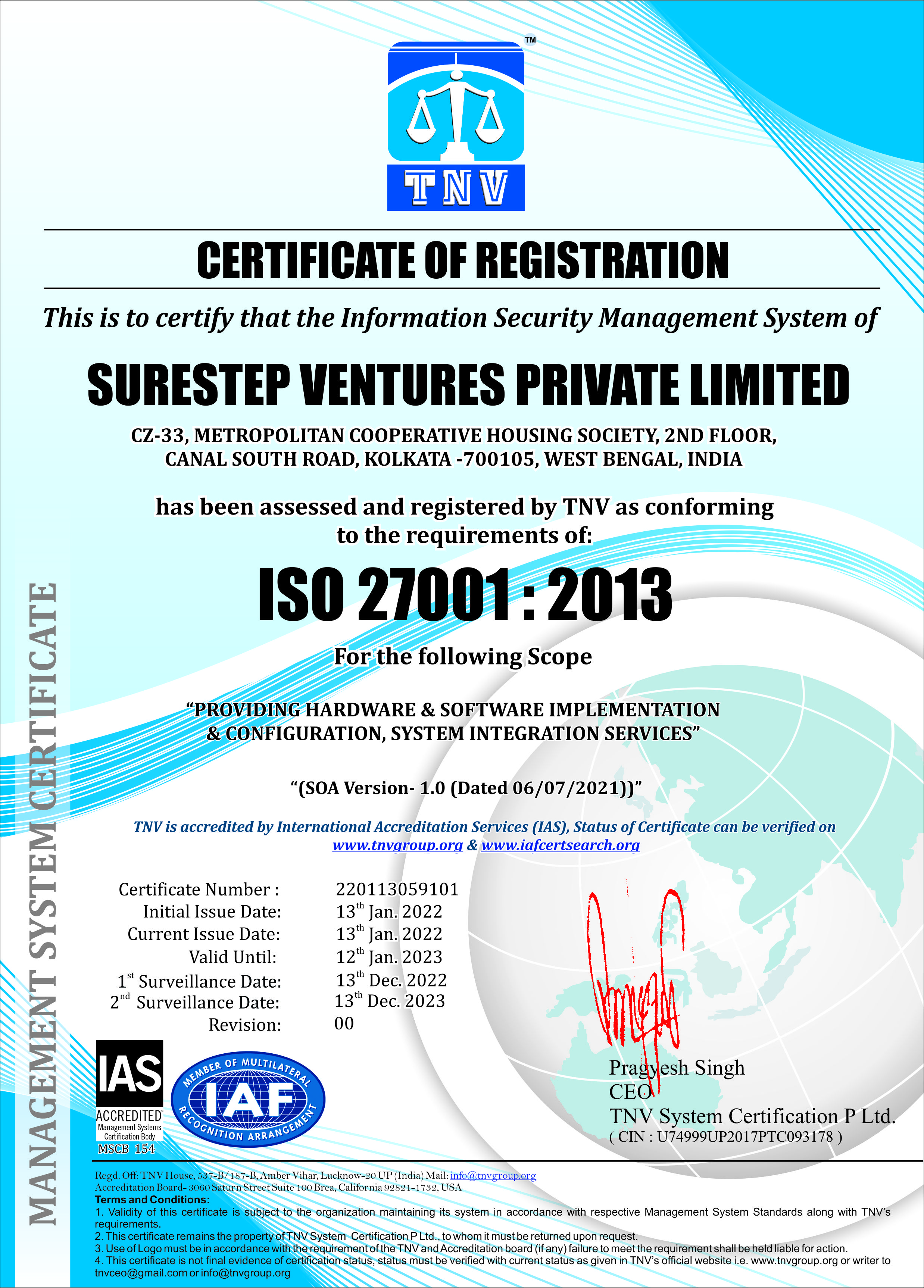 ISO Certificate